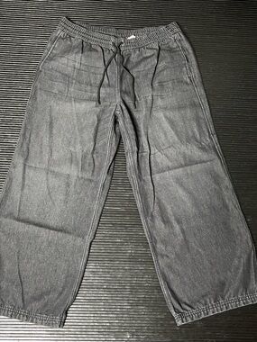 Divided Metallic Charcoal Jogger Pants